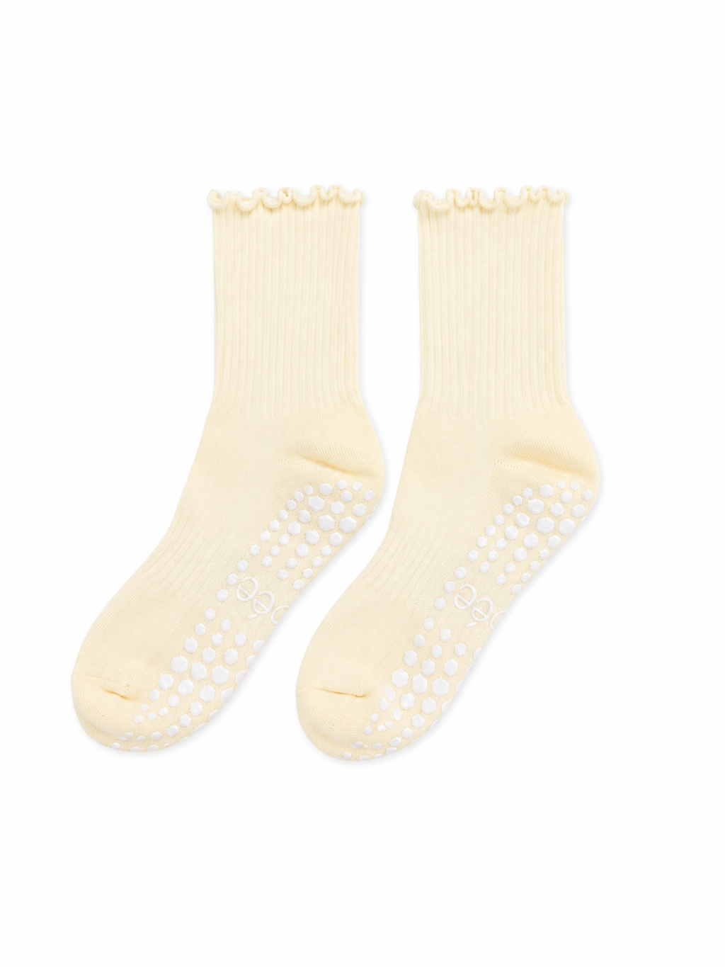 Crew Grip Socks — Yellow Ruffle