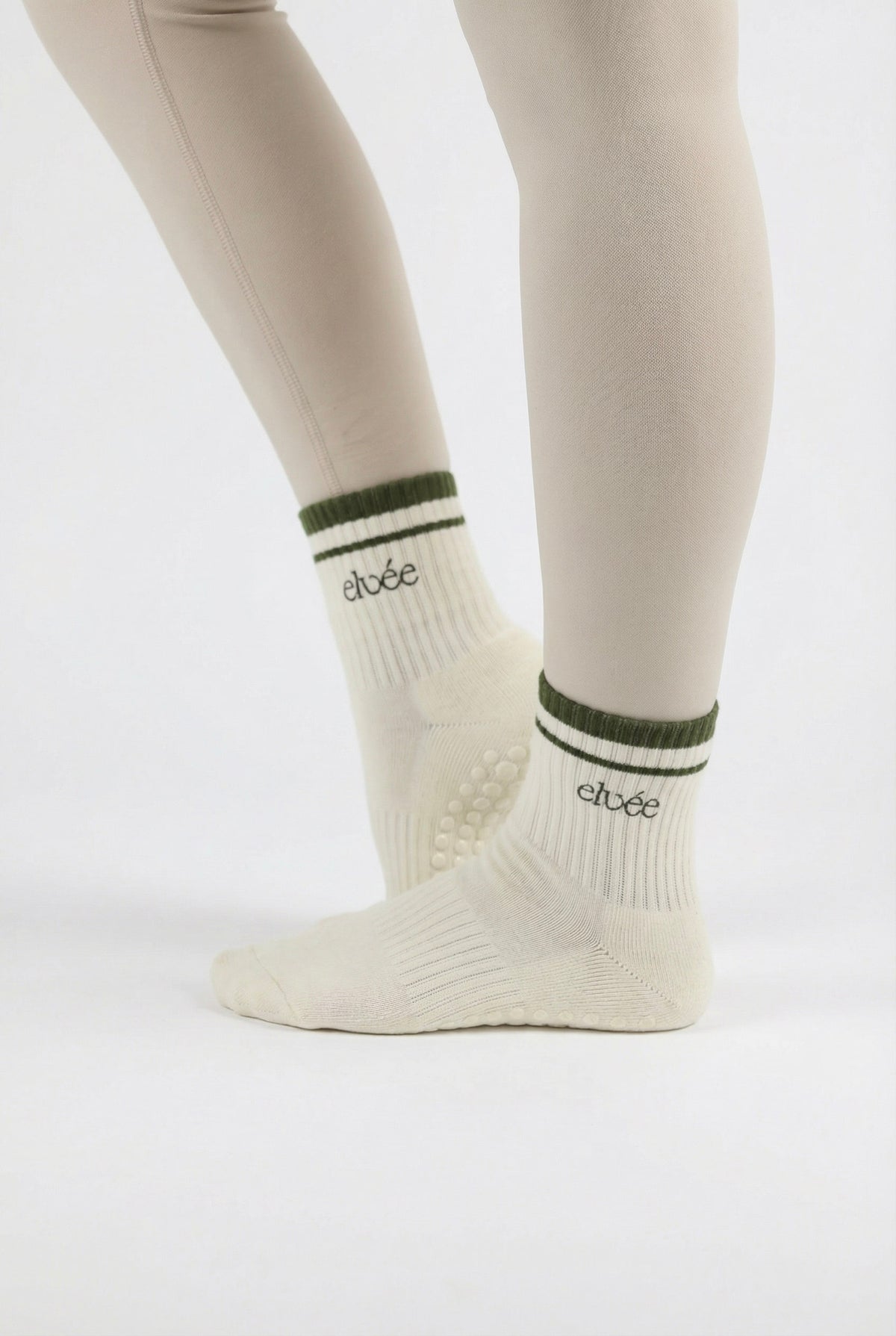 Crew Grip Socks - Green Stripe