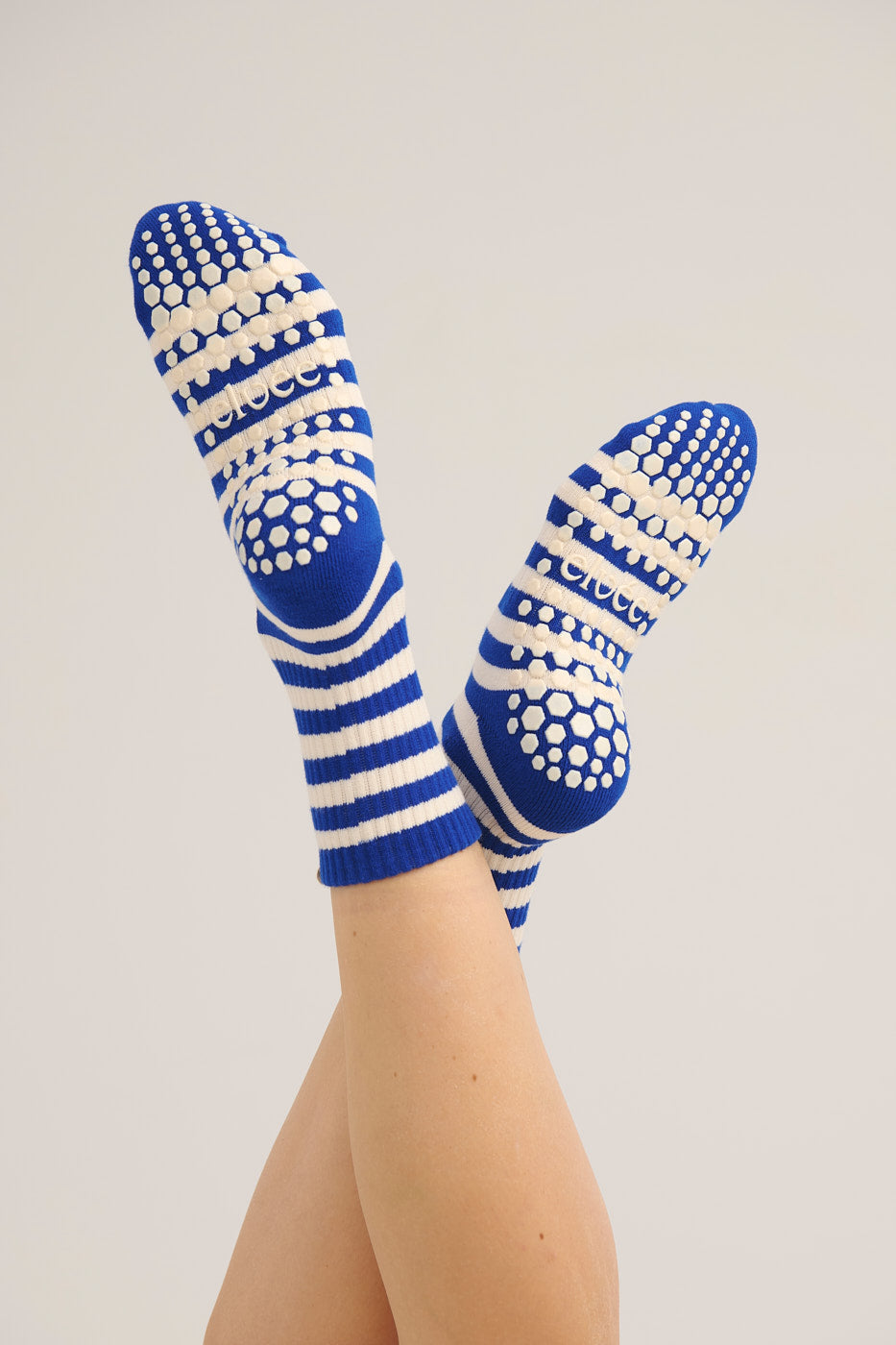 Crew Grip Socks - Blue Stripes