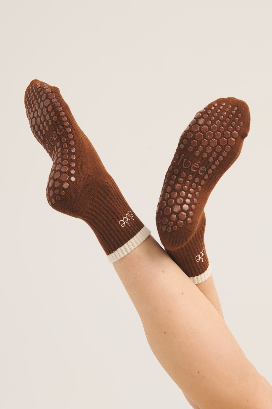Crew Grip Socks — Chocolate Brown
