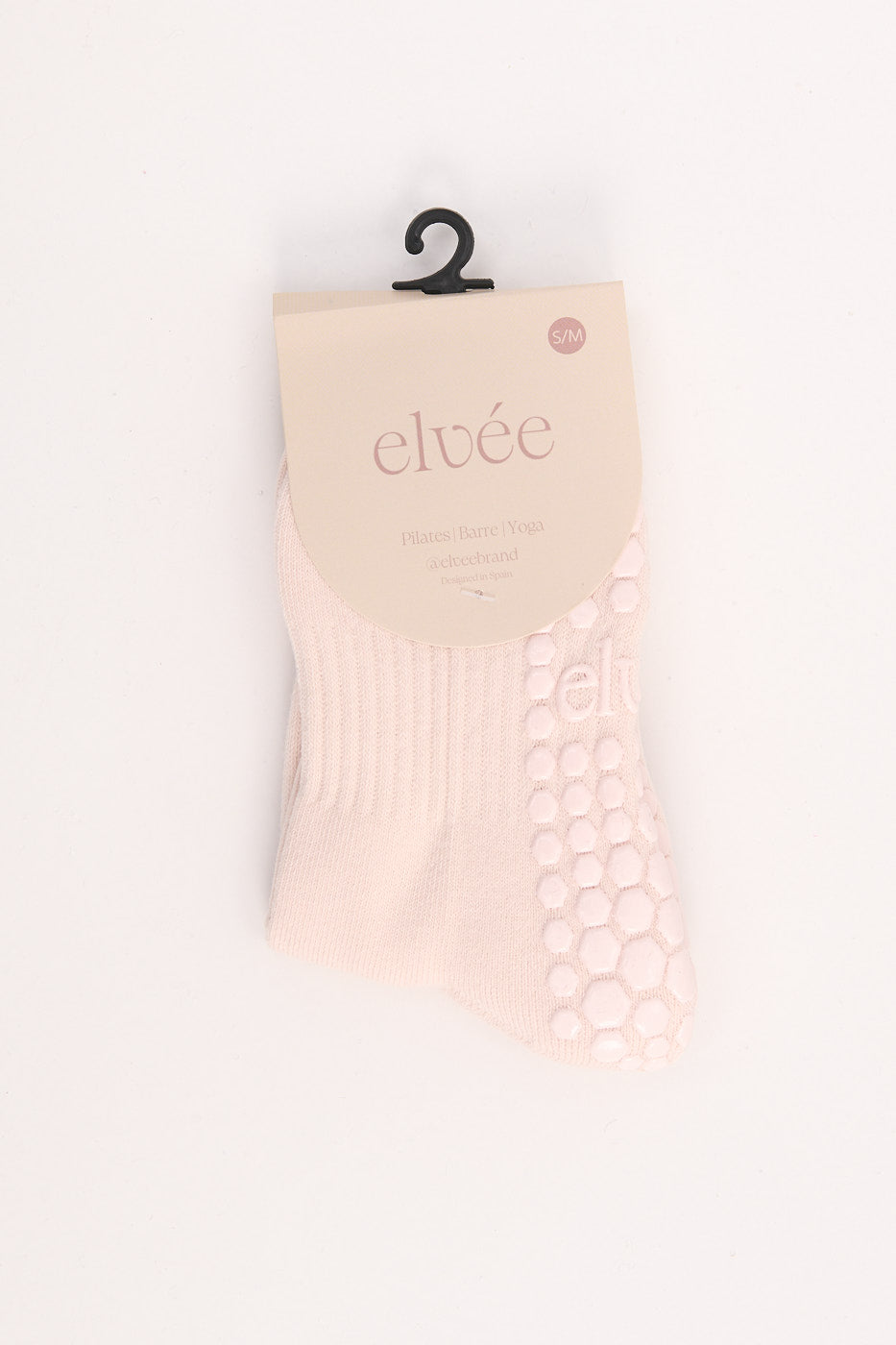 Crew Grip Socks — Label Beige