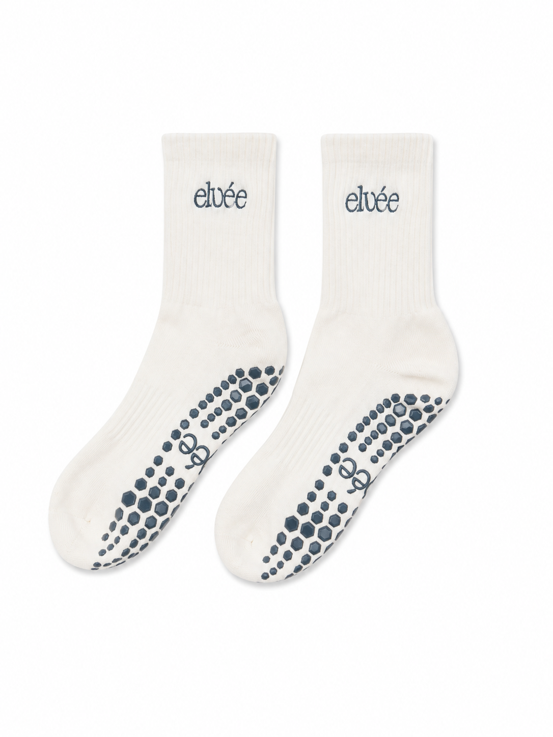 Crew Grip Socks — White and Blue