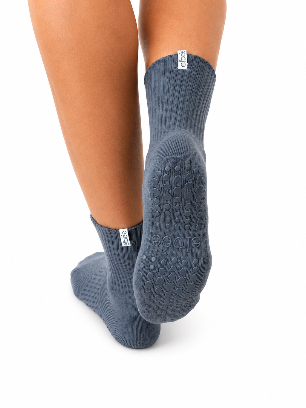 Crew Grip Socks — Moon Grey