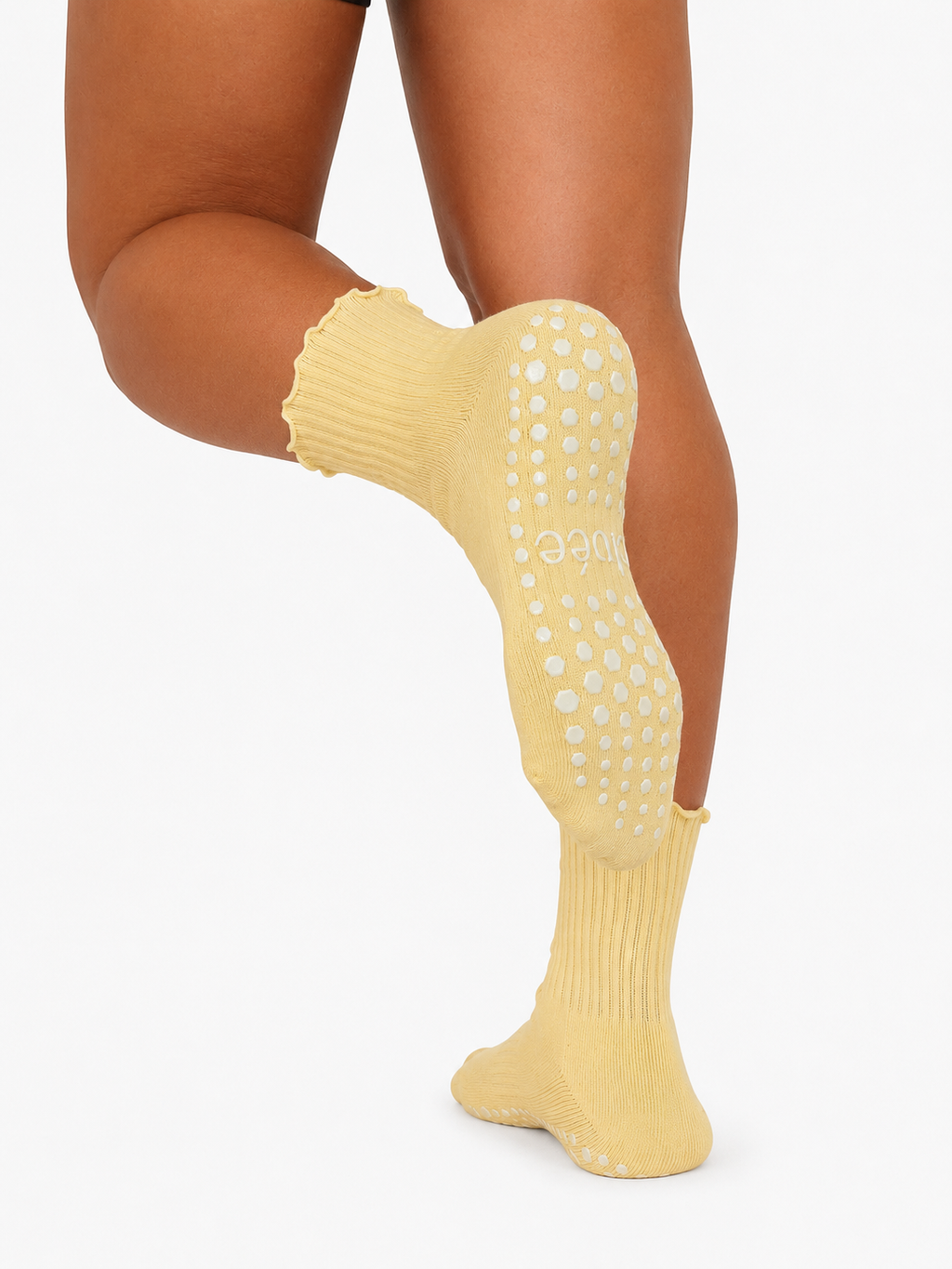 Crew Grip Socks — Yellow Ruffle