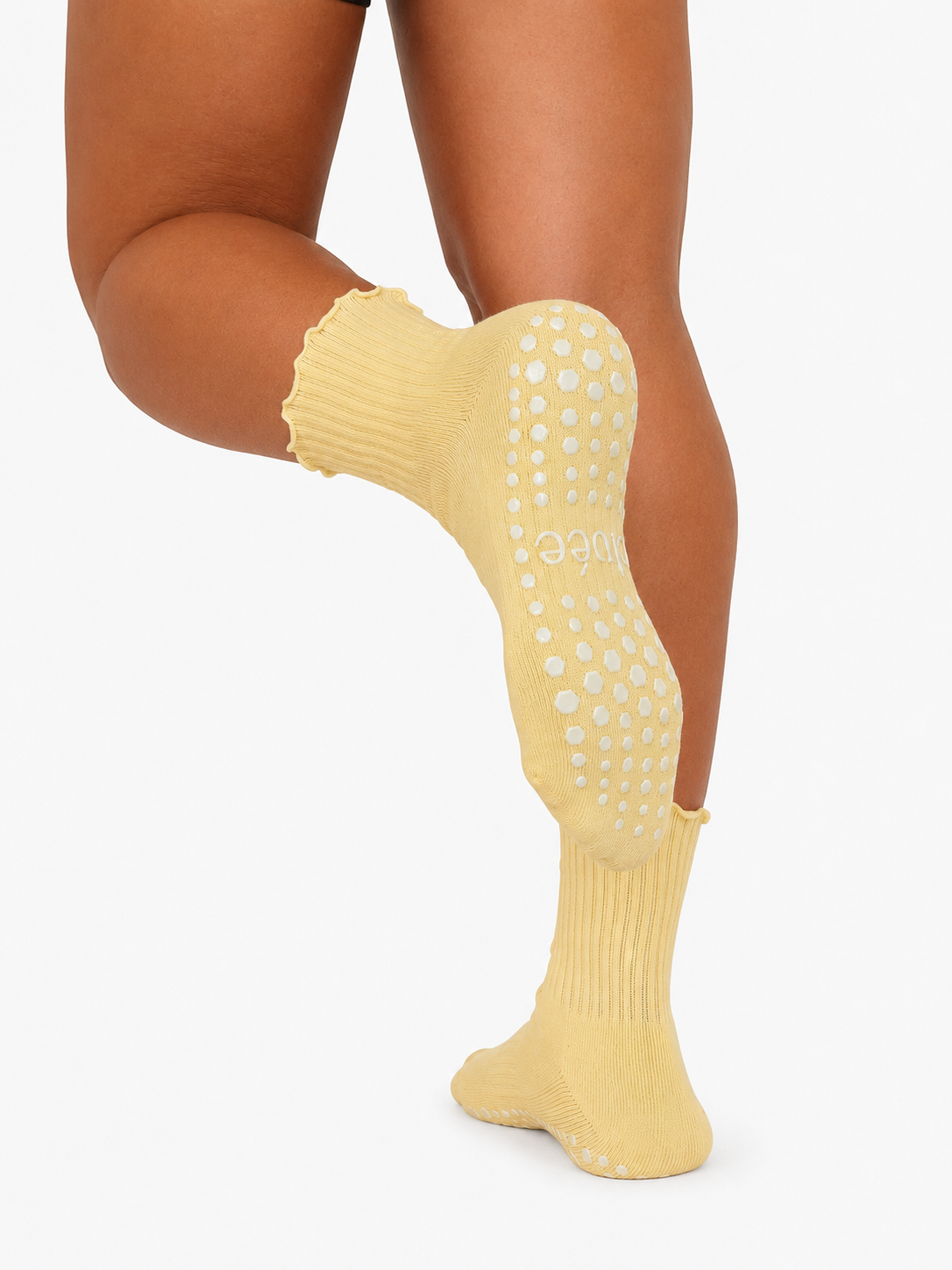 Crew Grip Socks — Yellow Ruffle