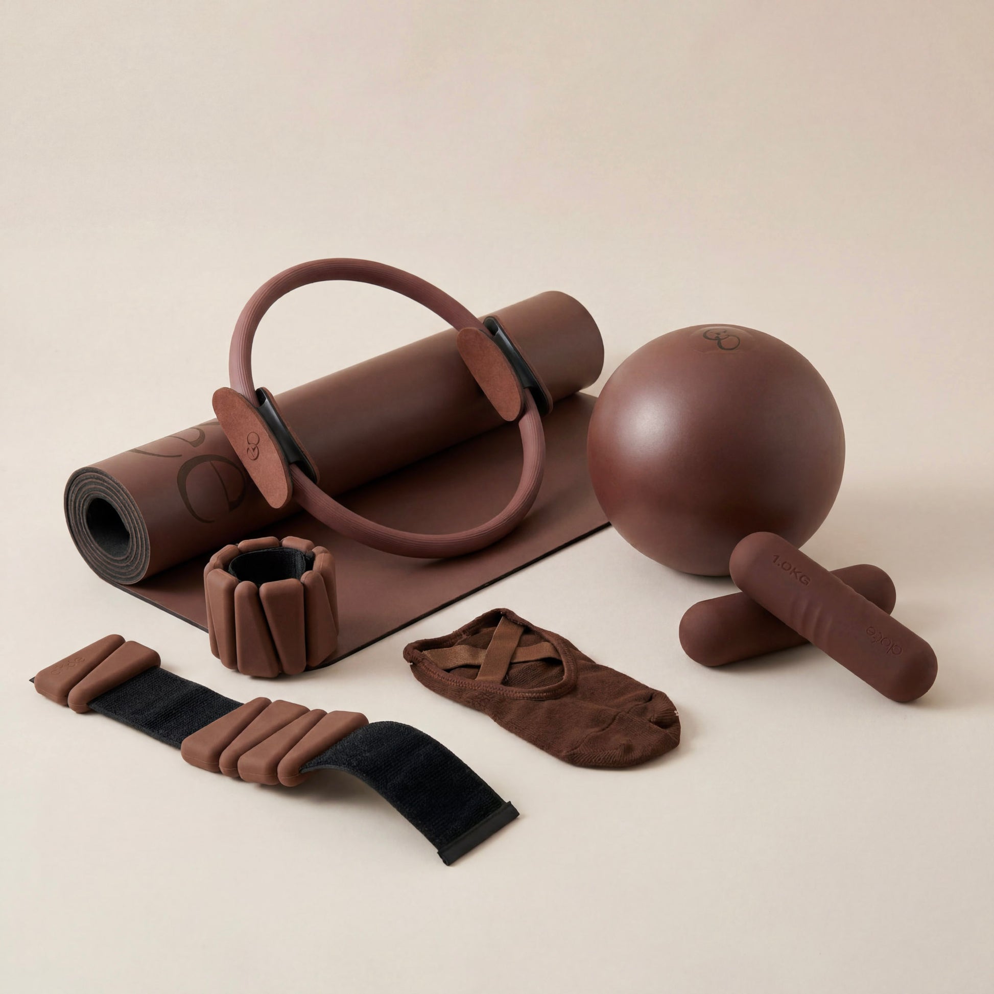 Kit Pilates Weight Signature - Chocolate Brown