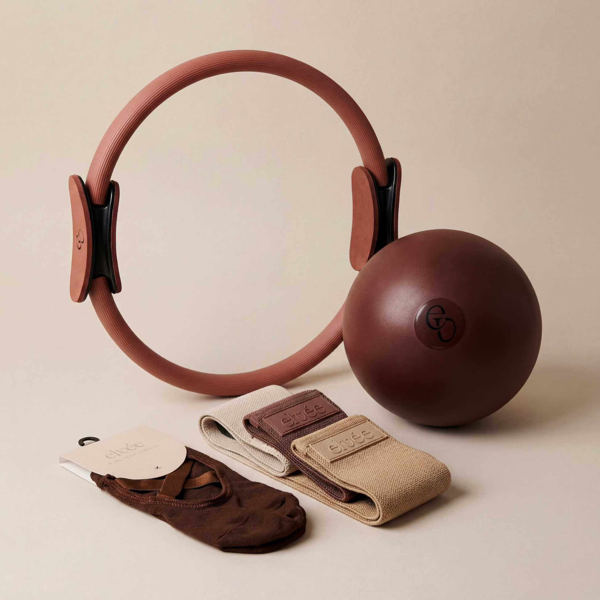 Kit Pilates Essentials - Chocolate Brown