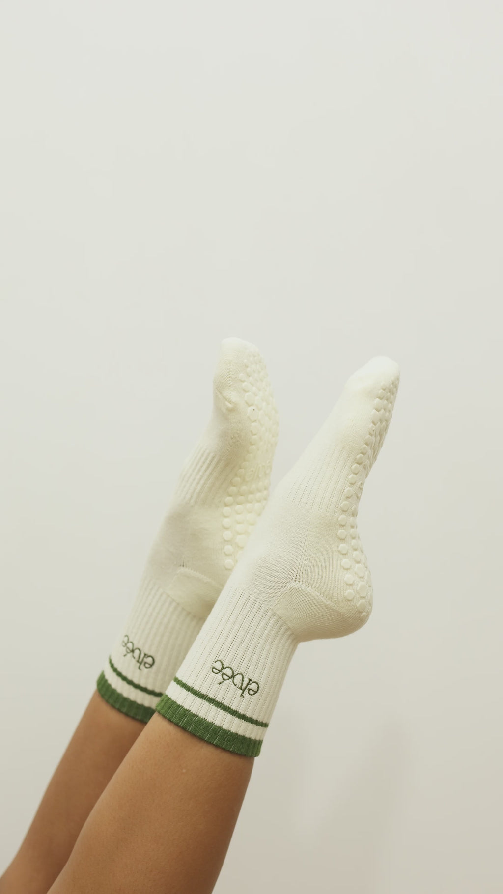 Crew Grip Socks - Green Stripe