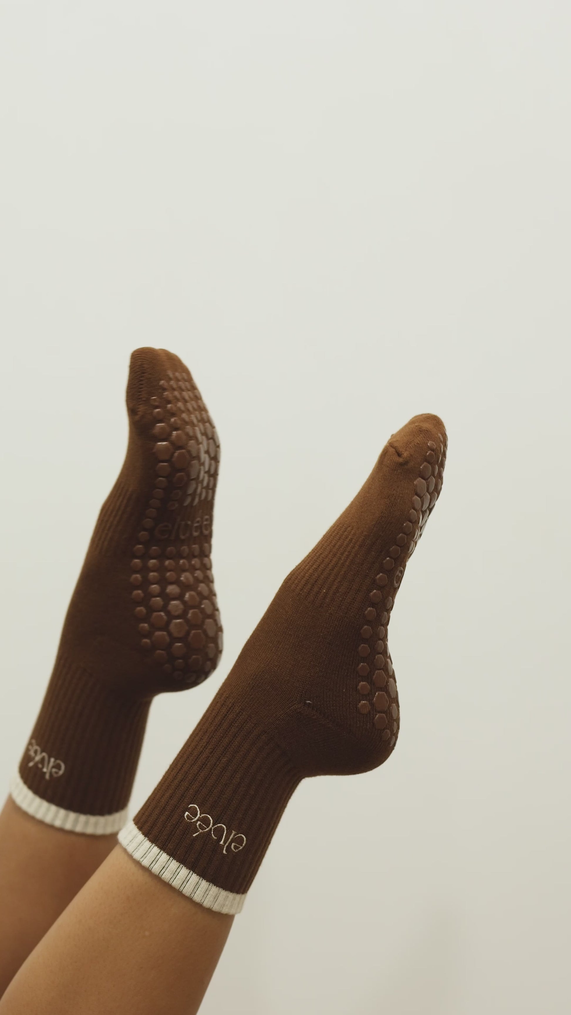 Crew Grip Socks — Chocolate Brown