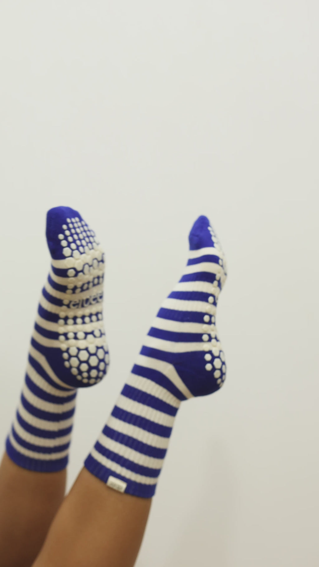 Crew Grip Socks - Blue Stripes